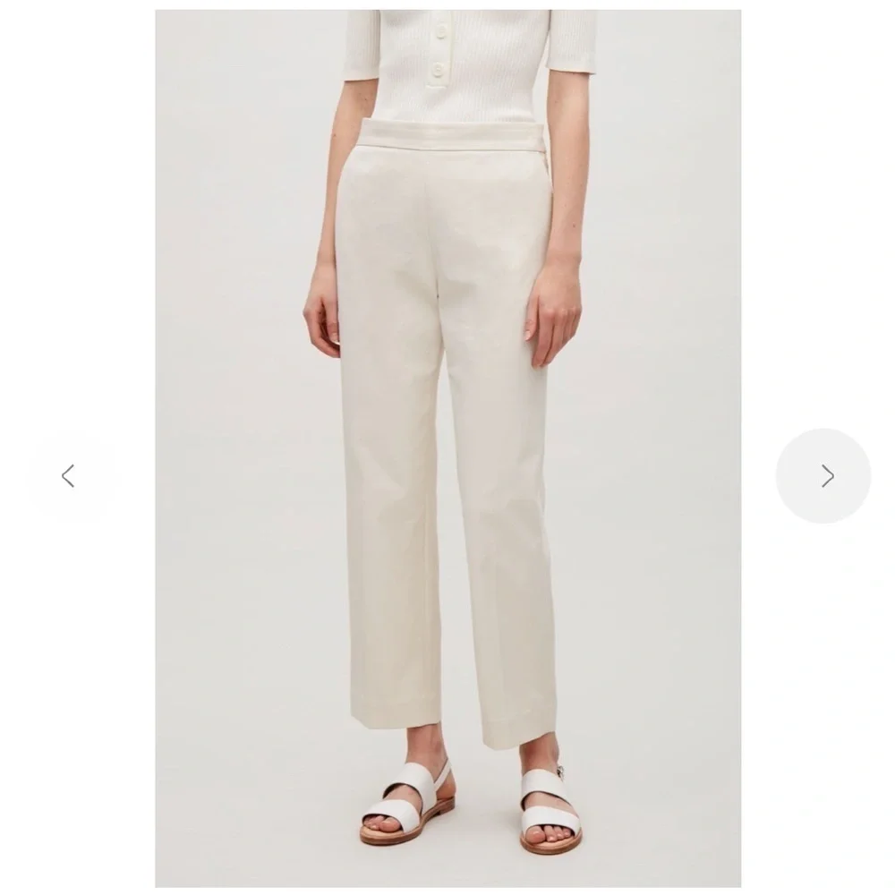 NWT COS Textured Straight-fit Trousers - Picture 2 of 9